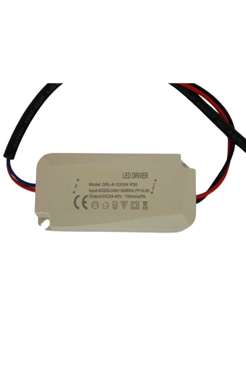 8-12X3W Led Driver 700mA 24-42V Power Led Sürücü IP20 Power Led Driver