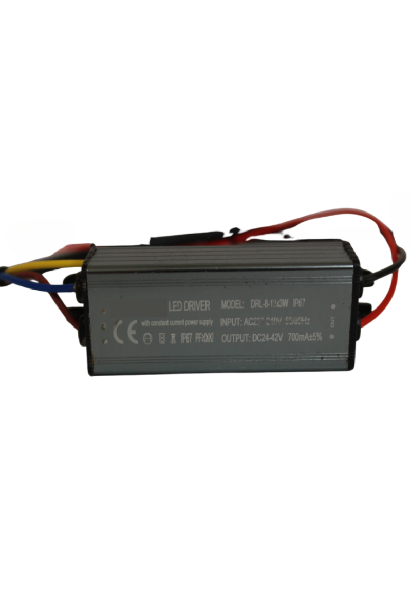 8-12X3W Led Driver 700mA 24-42V Power Led Sürücü IP67 Power Led Driver