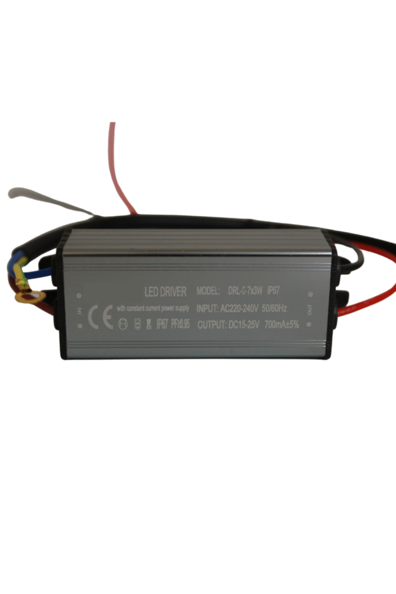 5-7X3W Led Driver 700mA 15-25V Power Led Sürücü IP67 Power Led Driver