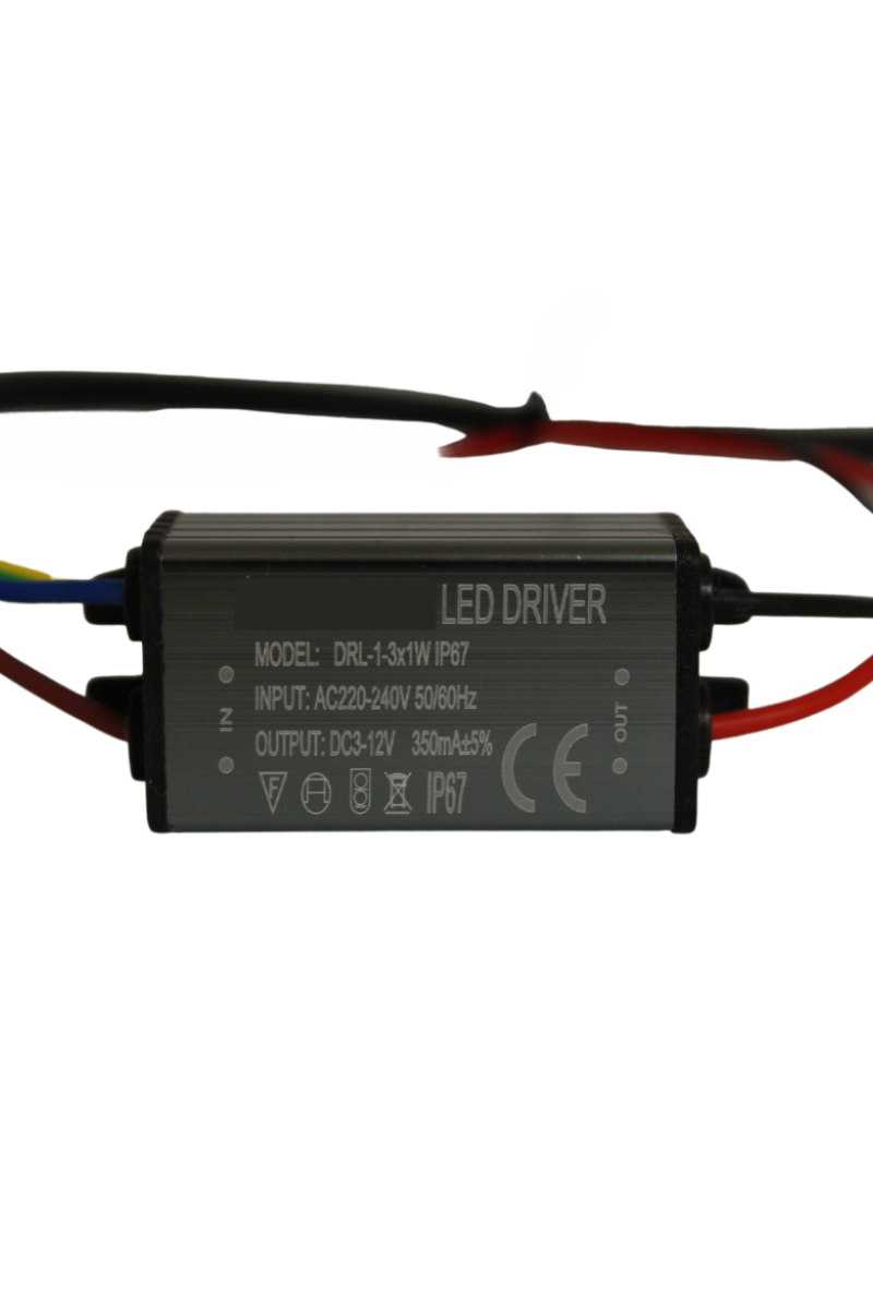 1-3X1W Led Driver 350mA 3-12V Power Led Sürücü IP67 Power Led Driver
