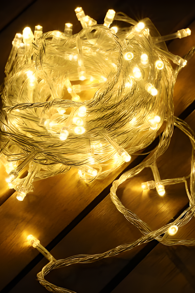 4 Metre Saçak Led 96 Ledli 16 Saçaklı Eklenebilir Fonksiyonlu Gün Işığı Dekoratif Led Işık Yılbaşı Süsü