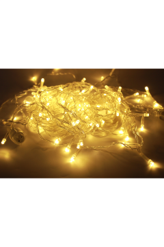 4 Metre Saçak Led 96 Ledli 16 Saçaklı Eklenebilir Fonksiyonlu Gün Işığı Dekoratif Led Işık Yılbaşı Süsü