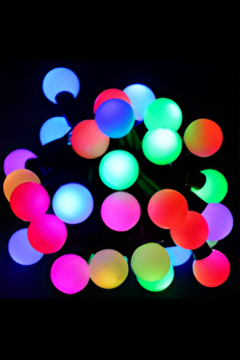 5 Metre 28 Ledli RGB Top Led Kendiliğinden Animasyonlu Dekoratif Led Işık Yılbaşı Süsü