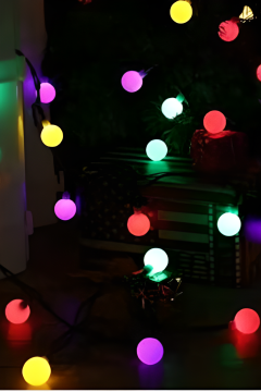 6 Metre 40 Ledli RGB Top Led Kendiliğinden Animasyonlu Dekoratif Led Işık Yılbaşı Süsü