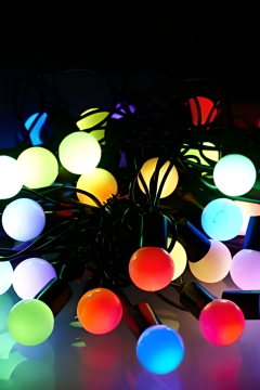 6 Metre 40 Ledli RGB Top Led Kendiliğinden Animasyonlu Dekoratif Led Işık Yılbaşı Süsü