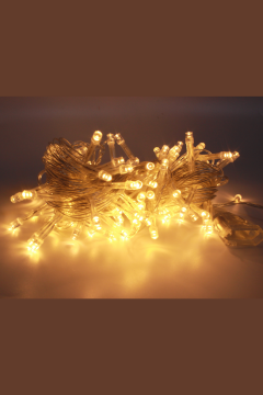 100 Ledli Fişli Led Işık Sabit Yanar Eklemeli Dekoratif Lamba 10M Gün Işığı Yılbaşı Çam Ağacı Ev Süsleme