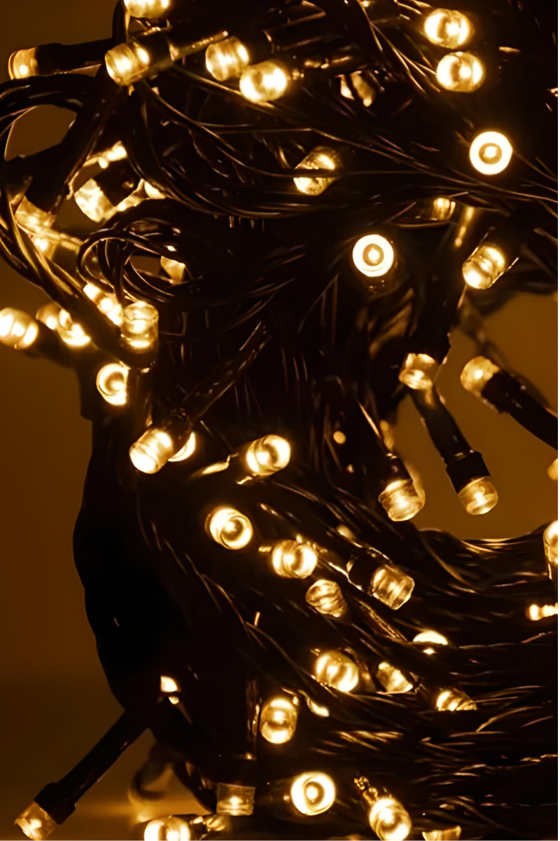 10 Metre 100 Ledli Gün Işığı Sabit Yanar Dekoratif Led Işık Yılbaşı Süsü Çam Ağacı Işığı