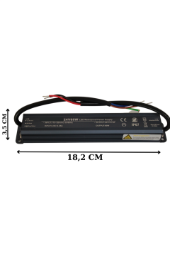 24 Volt 2,5 Amper 60 Watt Dış Cephe Led Adaptör IP67 Su Geçirmez