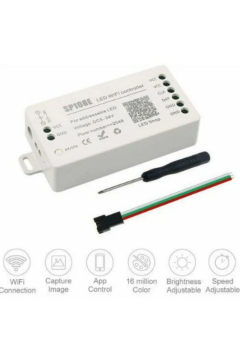 SP108E Adreslenebilir WS2811-WS2812 Şerit Led Pixel ARGB Wifi Kontrol Cihazı 5-24V