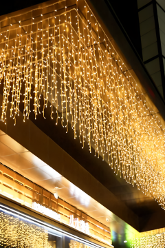 2 Metre Saçak Led 144 Ledli 16 Saçaklı Eklenebilir IP65 Dış Mekan Gün Işığı Led Işık Yılbaşı Süsü Ev Süsleme