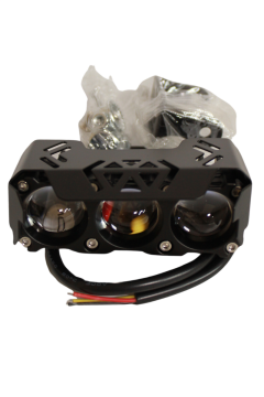 Scooter Sis Farı Çift Renk Beyaz-Sarı 12-60V IP67 Araç Motosiklet Off Road 4x4 SUV ATV Tekne Far 1 Ad.