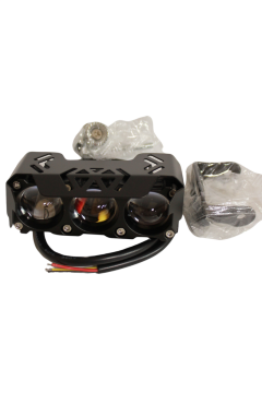 Scooter Sis Farı Çift Renk Beyaz-Sarı 12-60V IP67 Araç Motosiklet Off Road 4x4 SUV ATV Tekne Far 1 Ad.