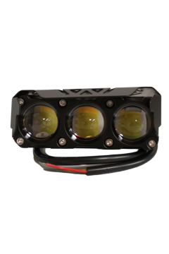 Scooter Sis Farı Çift Renk Beyaz-Sarı 12-60V IP67 Araç Motosiklet Off Road 4x4 SUV ATV Tekne Far 1 Ad.