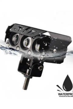 Scooter Sis Farı Çift Renk Beyaz-Sarı 12-60V IP67 Araç Motosiklet Off Road 4x4 SUV ATV Tekne Far 1 Ad.