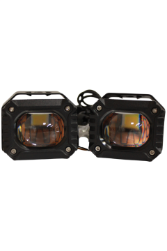 Motosiklet Sis Farı 12-85V Çift Renk Beyaz-Sarı IP67 Araç Off Road 4x4 SUV ATV Tekne Scooter Farı 2 Ad.