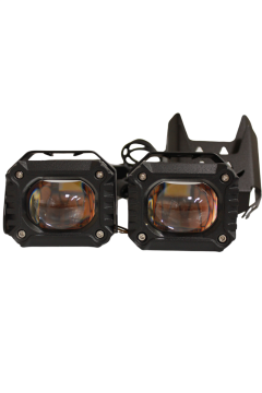 Motosiklet Sis Farı 12-85V Çift Renk Beyaz-Sarı IP67 Araç Off Road 4x4 SUV ATV Tekne Scooter Farı 2 Ad.