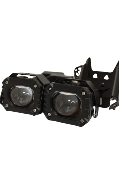 Motosiklet Sis Farı 12-85V Çift Renk Beyaz-Sarı IP67 Araç Off Road 4x4 SUV ATV Tekne Scooter Farı 2 Ad.