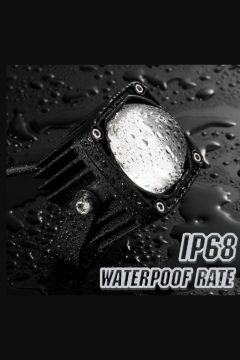 Motosiklet Sis Farı 12-85V Çift Renk Beyaz-Sarı IP67 Araç Off Road 4x4 SUV ATV Tekne Scooter Farı 2 Ad.