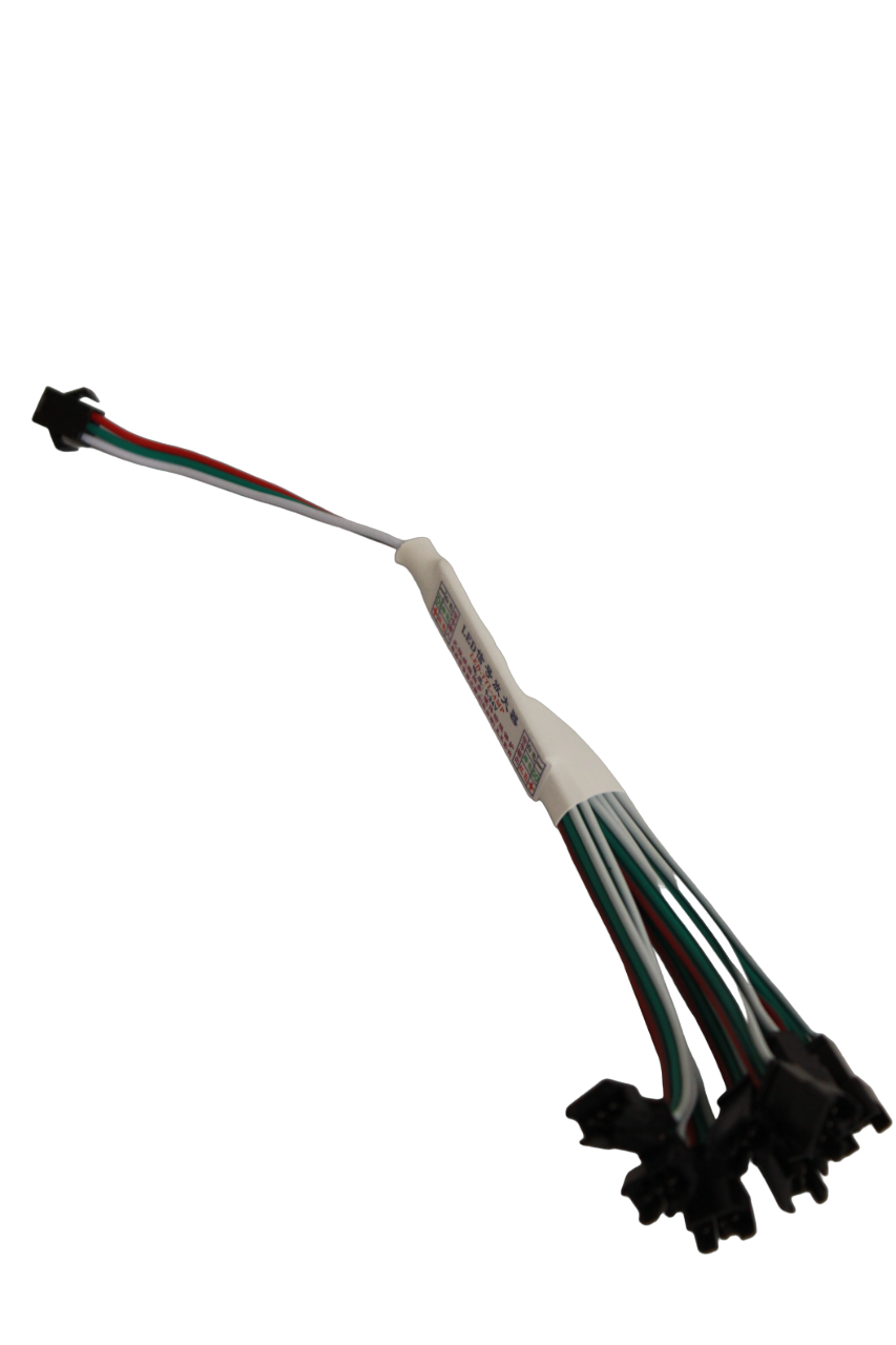 8'li Pixel Çoklayıcı Amplifier WS2811-WS2812B Pixel Şerit Led Çoklayıcı 5-24 Volt