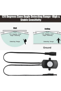 5-24V Pır Kızılötesi Hareket Sensörü Dedektörü Led Işık Şeridi İçin Otomatik Akıllı Algılama